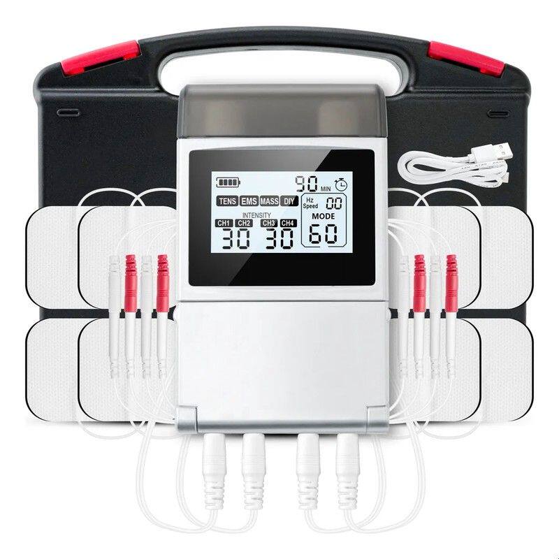 Belifu EMS脉冲理疗仪24模式肌肉刺激按摩器TENS7000穴位理疗USB