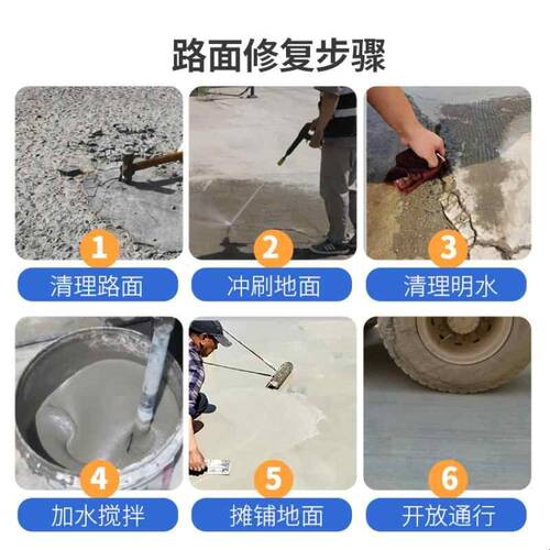 混凝土路面抢修王水泥路面快速修补料机场道路桥梁抢修高强耐磨