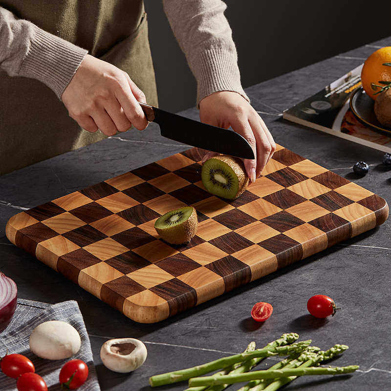 实木棋盘格菜板厨房砧板切菜板防霉抗菌家用占板刀板水果粘板案板,厨房/烹饪用具,砧板/菜板,淘宝优惠券,粉丝福利购,淘宝优惠卷