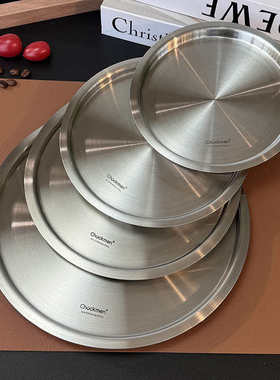 带把手加厚不锈钢锅盖家用盖子下沉式密闭全钢盖16/18/20/24/28cm