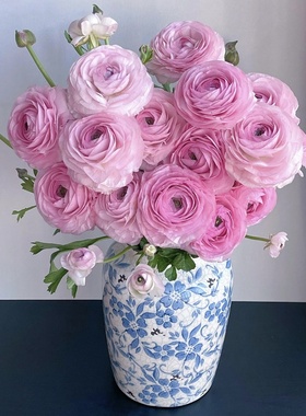 花叶春蝴蝶洋牡丹鲜花速递云南昆明办公室插花水养真花培鲜切花