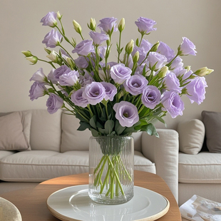 洋桔梗鲜花插花云南直发水养鲜切花客厅办公室花瓶插花鲜切花捧花