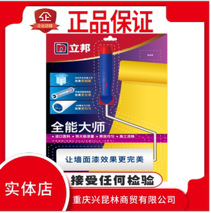 立邦黄金搭档臻辅材长中毛无死角刷墙工具滚筒全能防水毛刷加长杆