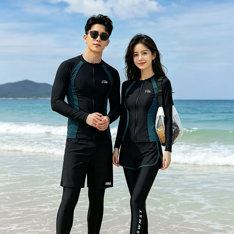 情侣泳衣男潜水服冲浪母