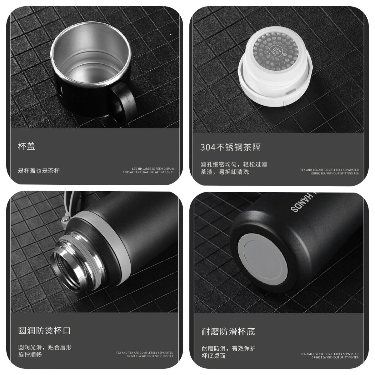 新款简约大容量杯子316不