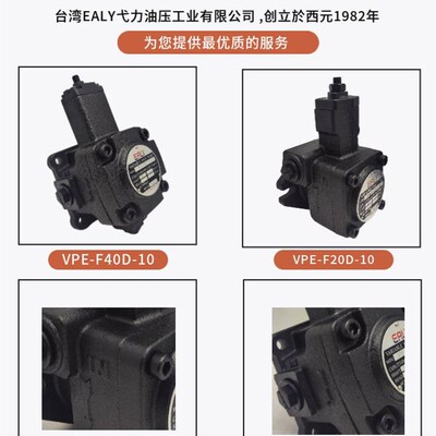新款台湾EALYVPE-F20Dt-10变量叶片泵VPE-F40D C B-10油泵 F30