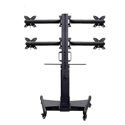 电脑显示器6屏支架17-32英寸电视推车通用升降旋转电脑多屏挂架F6
