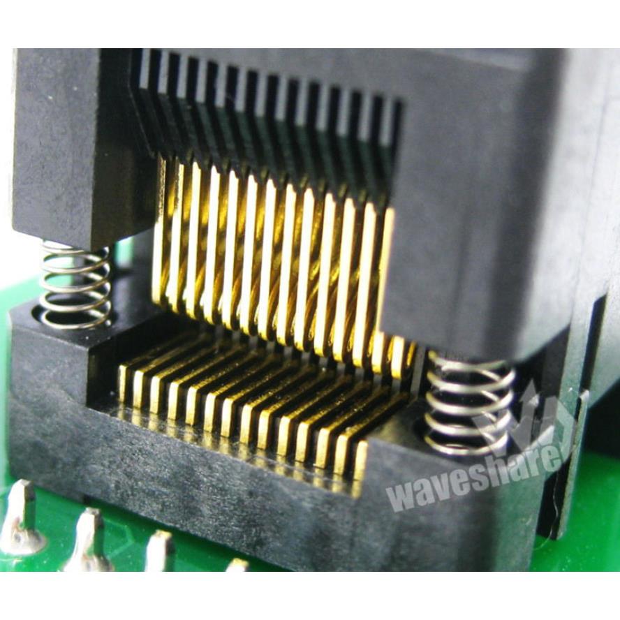 SSOP28转DIP28 编程座测试座OTS-28-0.65-01带板IC引脚间距0.65mm