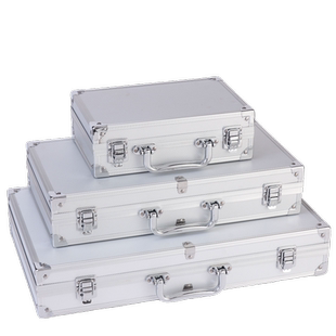 可定制设备仪器大号手提铝合金工具箱家用维修证件收纳箱海绵防震