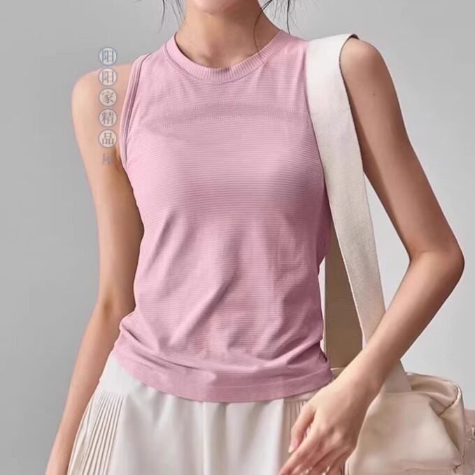 夏季薄款运动速干瑜伽服背心时尚显瘦跑步训练外穿无袖健身上衣女