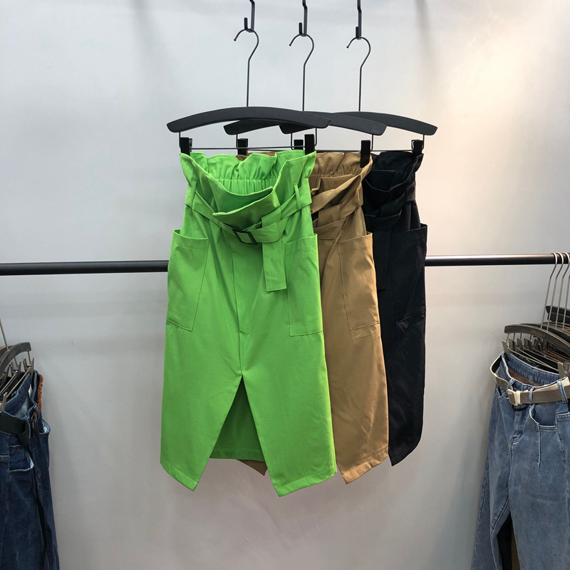 歐貨牛仔花苞半身裙女2020夏季新款高腰顯瘦包臀裙開叉壹步中長裙在類目 女裝/女士精品, 半身裙中 - 來自Buy2taobao.com提供專業的淘寶代購服務