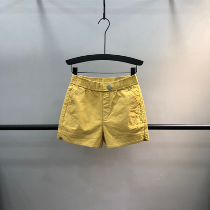 简约松紧腰休闲短裤女2026夏季新款宽松显瘦一粒扣A字阔腿裤热裤