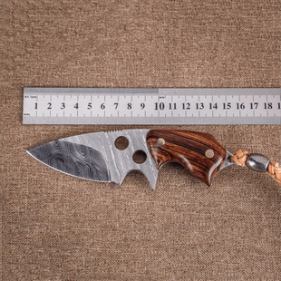 三只熊【幽灵】纯手工镔铁花纹钢刀镔铁博物馆馆长原创作品未开刃