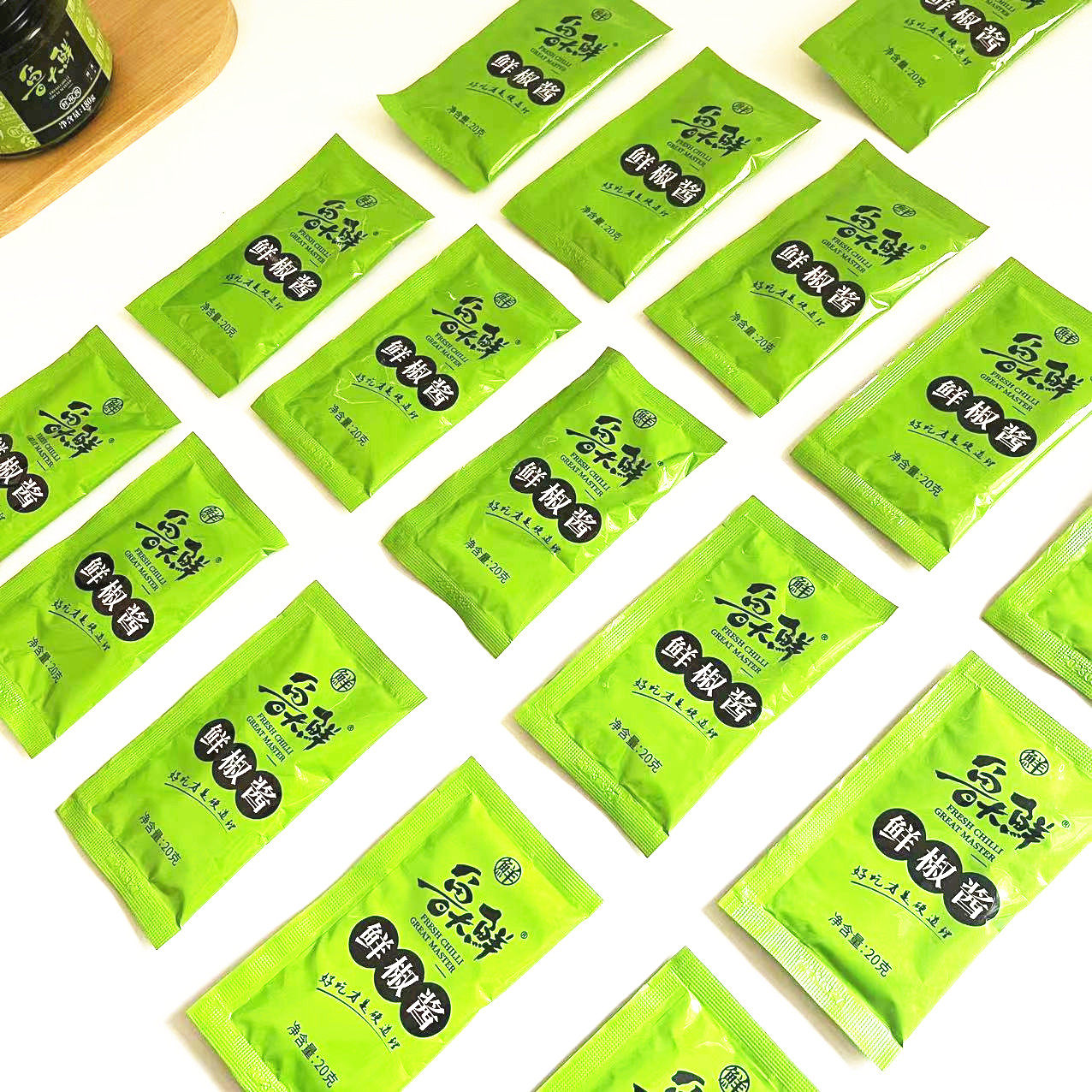 鲁大鲜20克便携小袋装鲜椒酱