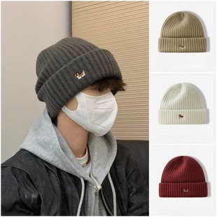 大头围帽子男士秋冬潮毛线男款保暖百搭冷帽宽松冬季针织帽男新款