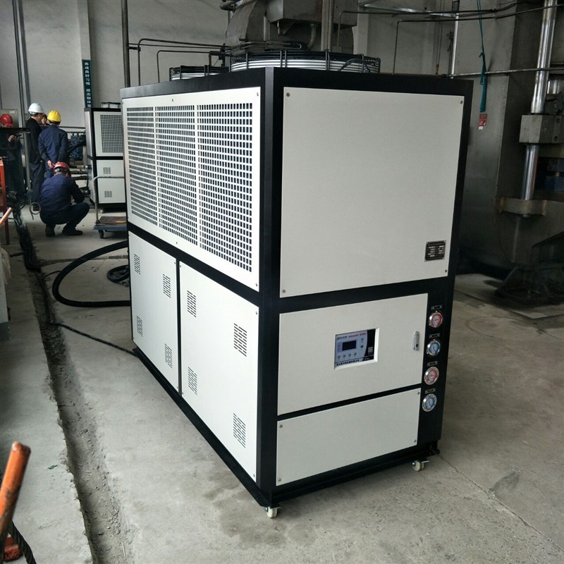 工业冷水机小型10HP油冷机12hp磨D粉冰水机15P风冷式冷冻机组20匹