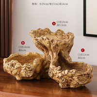 工藝品長方形多肉花盆樹脂復(fù)古