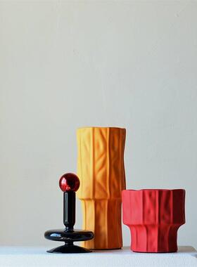 北欧莫兰迪色质感釉面陶