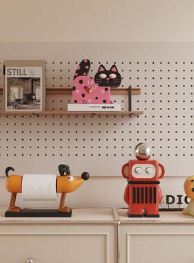 奶油风摆件客厅电视柜装