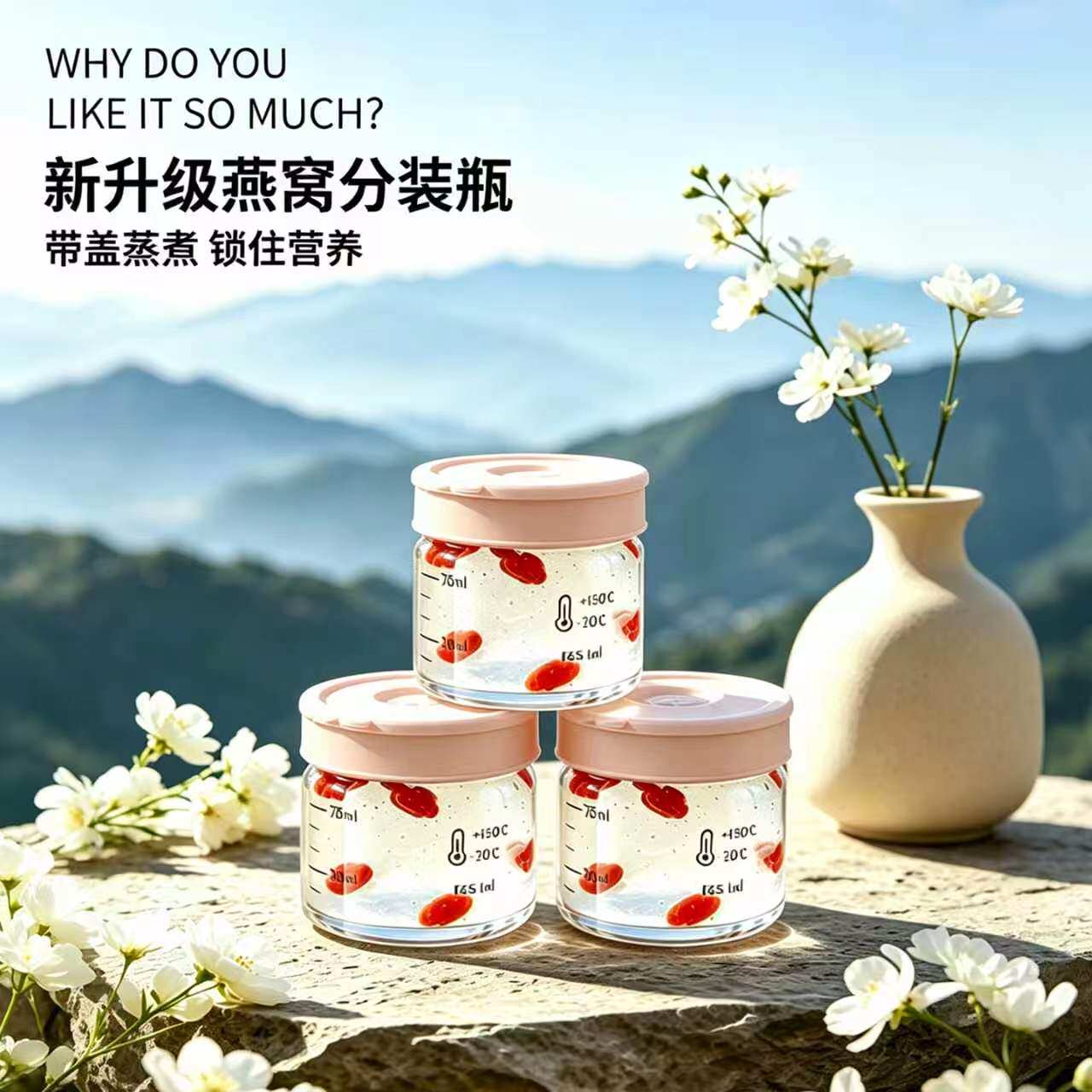 燕窝专用高硼硅玻璃密封罐