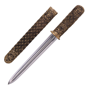 干将莫邪龙泉市陈少卫工艺品牡丹唐剑短剑百炼钢刀剑横刀未开刃