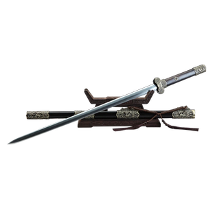 干将莫邪龙泉市宝剑周松清麒麟吉祥唐剑一体刀剑摆件冷兵器未开刃