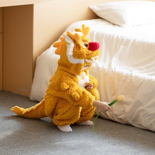 小龙人cosplay中国龙衣服儿童男童女童宝宝可爱拜年服套装 秋冬季