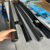 加厚铝合金灰色咖啡色门把手扶手玻璃门地弹推拉门拉手金属商铺