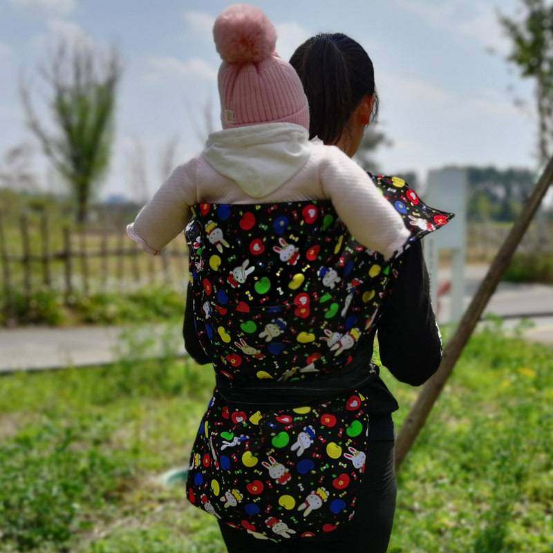 灯芯绒老式婴幼儿背巾传统宝宝背带后背式小娃儿背裙小娃儿背布