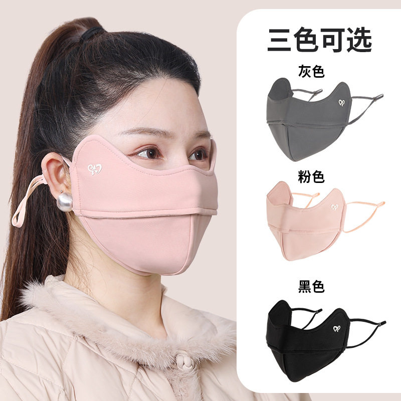 秋冬加绒保暖口罩女高颜
