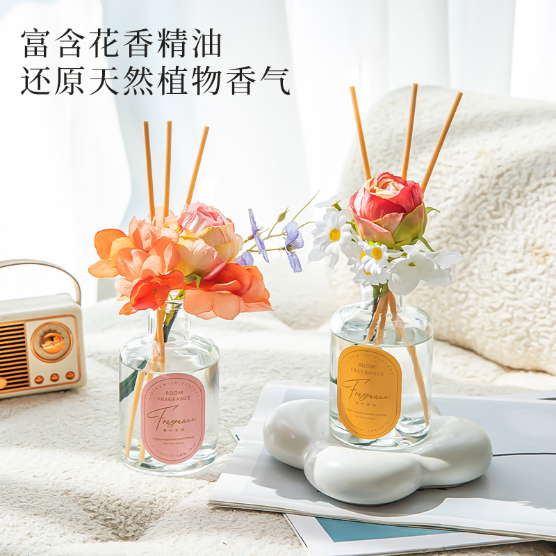 栀子花香薰精油家用伴手礼室内持久留香无火香薰卧室香氛卫生间
