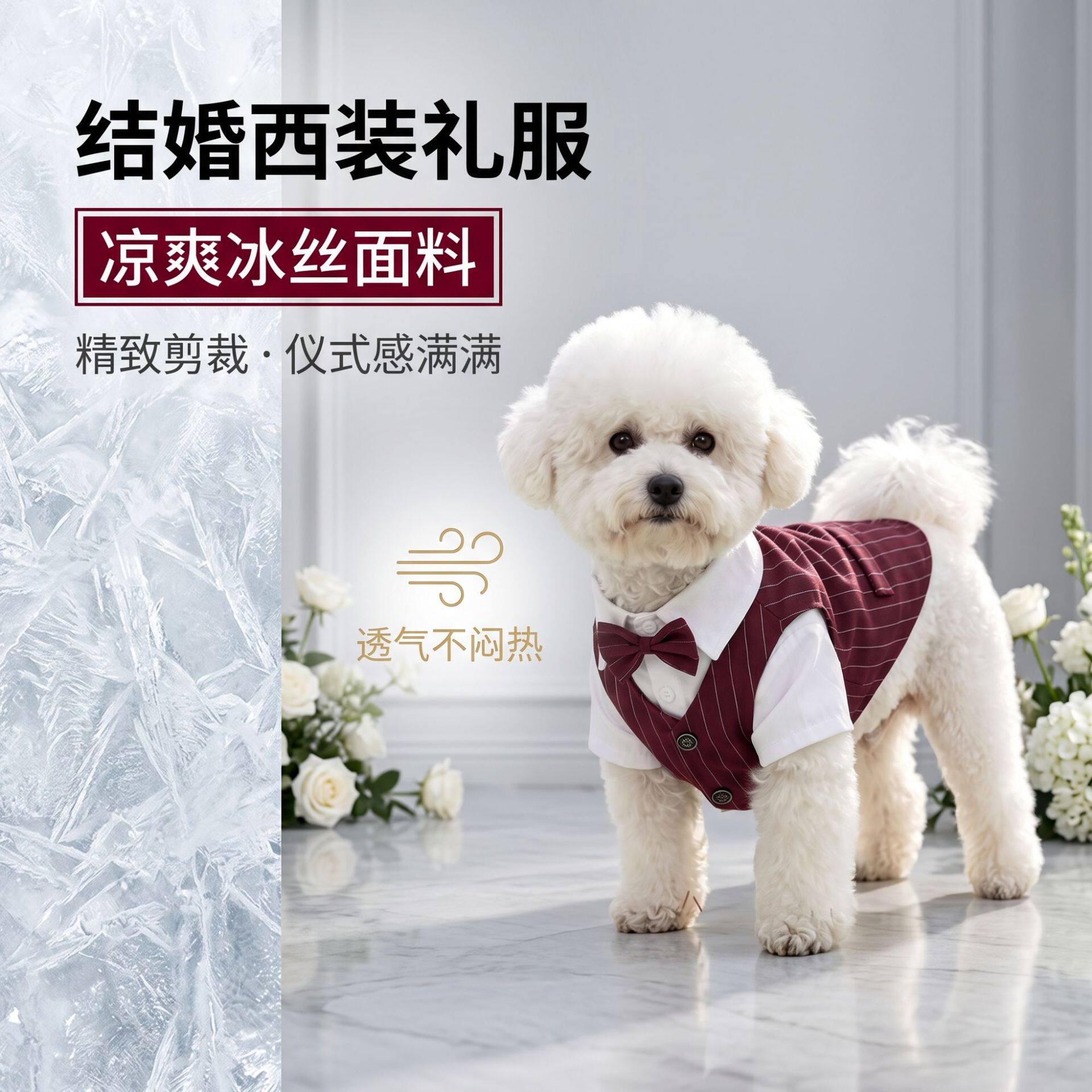 狗狗结婚生日写真拍照出