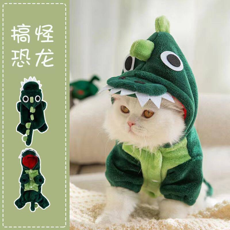 小猫咪衣服冬法兰绒立体