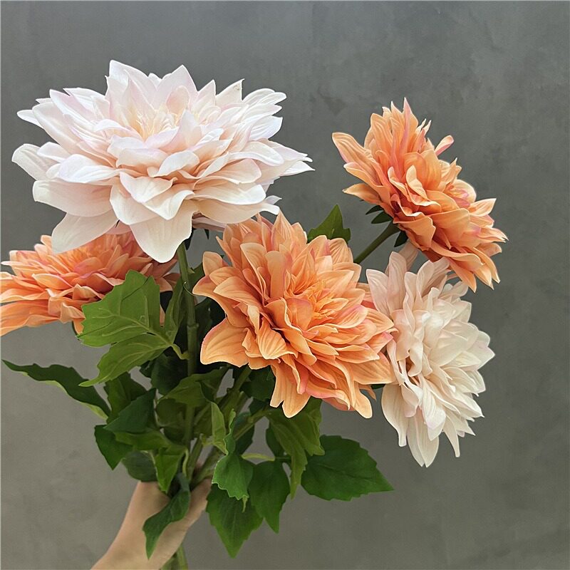 手感保湿大丽花家居仿真