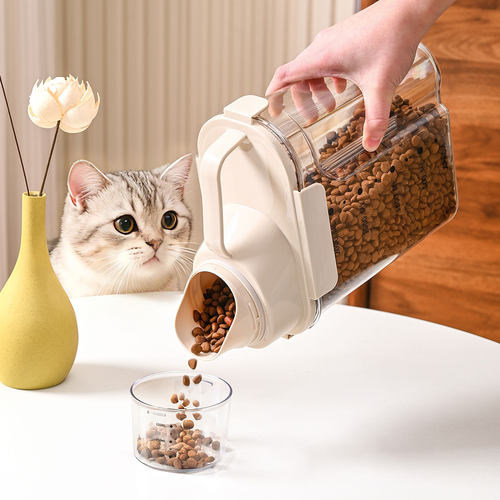 手提宠物猫狗粮储存密封