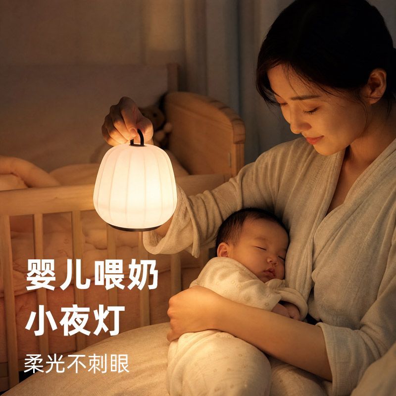 充电式柔光灯小夜灯三色