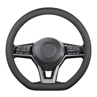 汽车方向盘套真皮夏季超薄透气防滑吸汗方向套D型把套四季通用型
