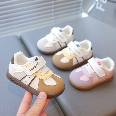 春秋男宝宝女学步鞋软底