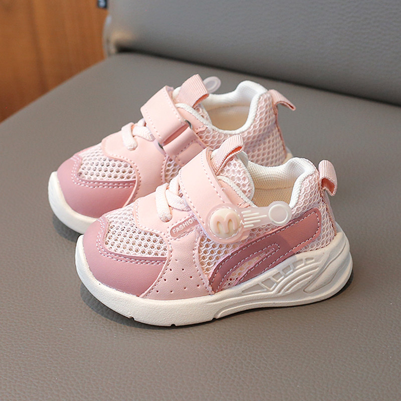 夏季女宝宝网鞋婴儿0一1-3岁夏天女童幼儿12个月镂空网面透气鞋子