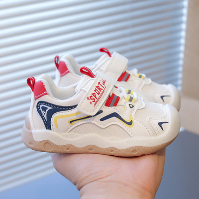 春秋男宝宝女学步鞋0一1-3岁半婴儿鞋子男童动运儿童秋季软底童鞋