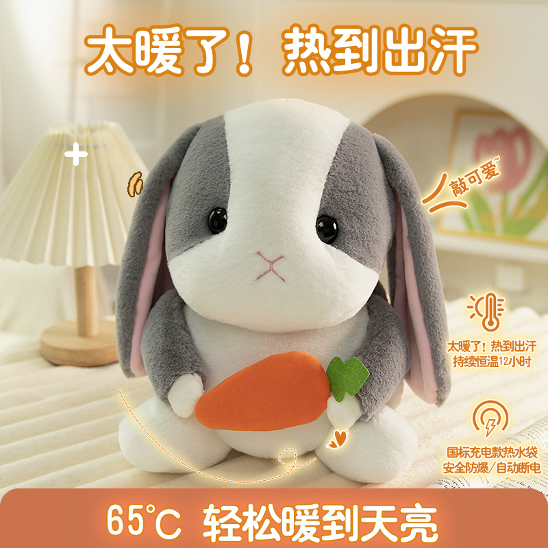 2025新款充电暖宝宝可爱毛绒暖手神器送女朋友热水袋电暖宝可拆洗