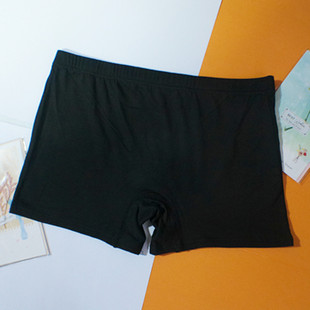 莫代尔红色安全裤薄款防走光平口四角内裤女透气保险裤单穿打底裤