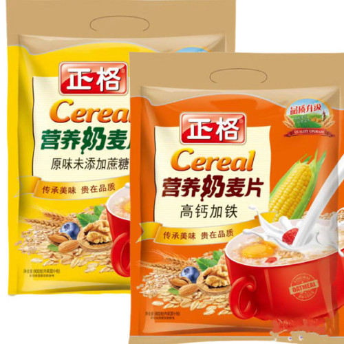 正格未添加蔗糖高钙加铁早餐