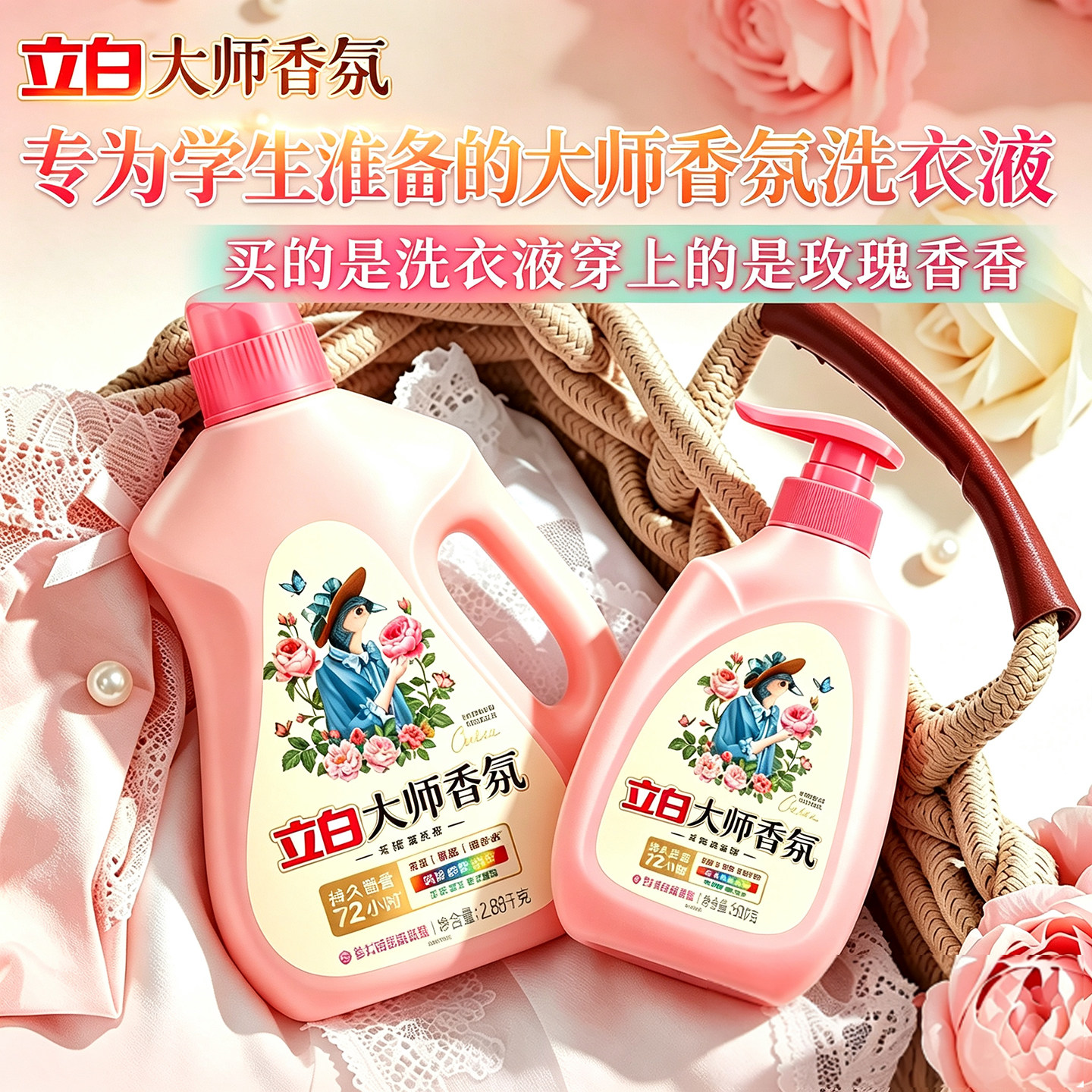 立白大师香氛洗衣液持久留香护衣