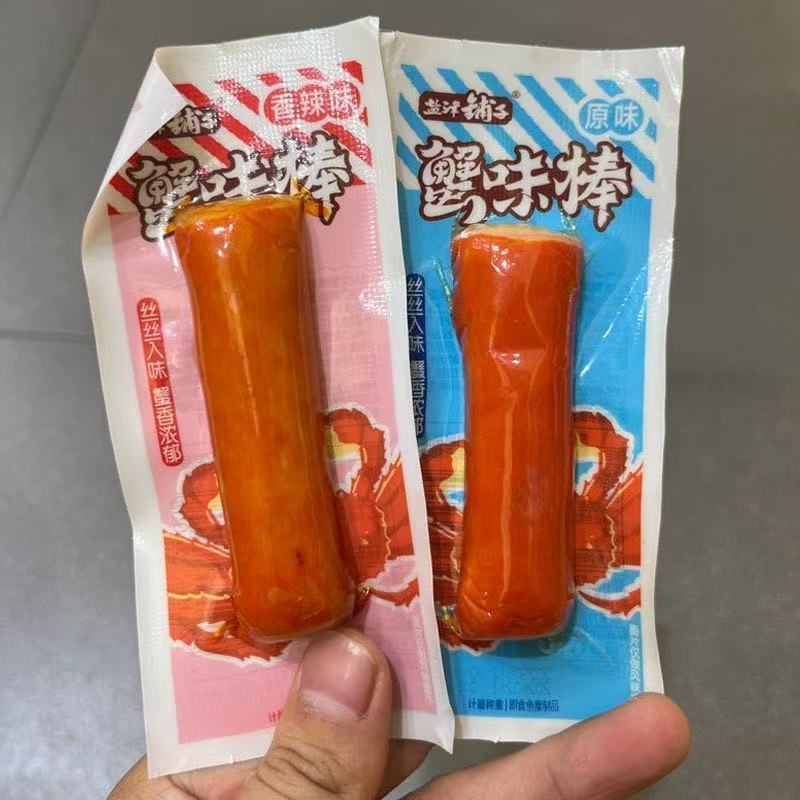 盐津铺子手撕蟹棒500g