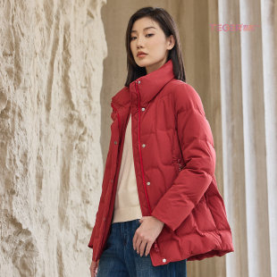泰格旗下品牌歌蒂雅诗2025冬装一手长百搭羽绒服女装保暖中年外套