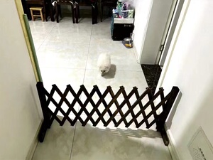 宠物围栏狗笼隔断拦狗栅栏阳台隔离门可伸缩栅栏门挡狗挡猫兔护栏