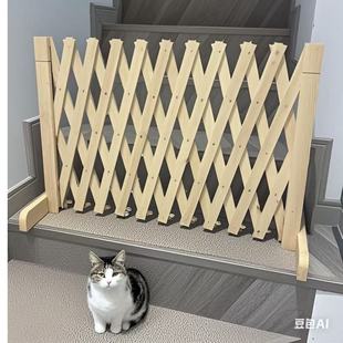 宠物围栏狗笼隔断拦狗栅栏阳台隔离门可伸缩栅栏门挡狗挡猫兔护栏