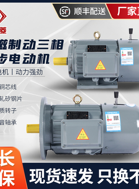 电磁制动三相异步电动机YEJ112M -4 4KWYEJ2-100L2-4 3KW刹车电机