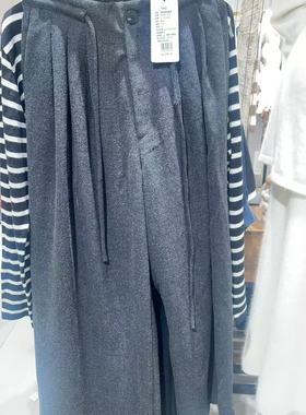 ROSEALYSSA若诗莉莎2025冬新女毛呢阔腿裤休闲裤R5406-1401-699